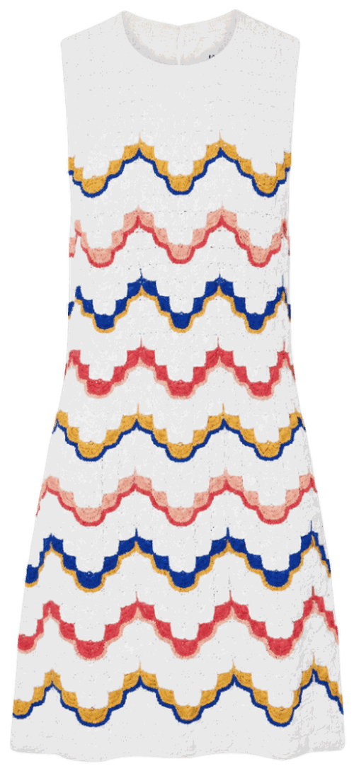 Chevron Knit Mini Dress