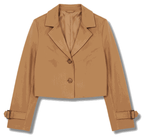 Cropped Trench Jacket