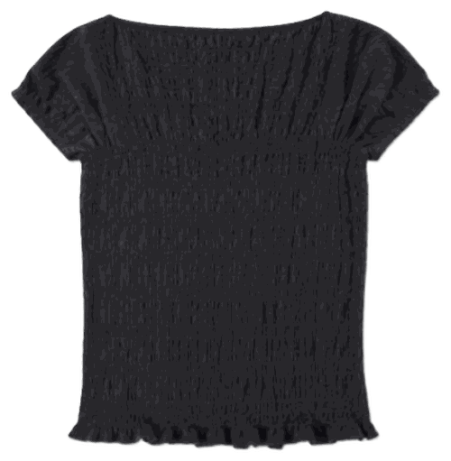 Boatneck Smocked Top