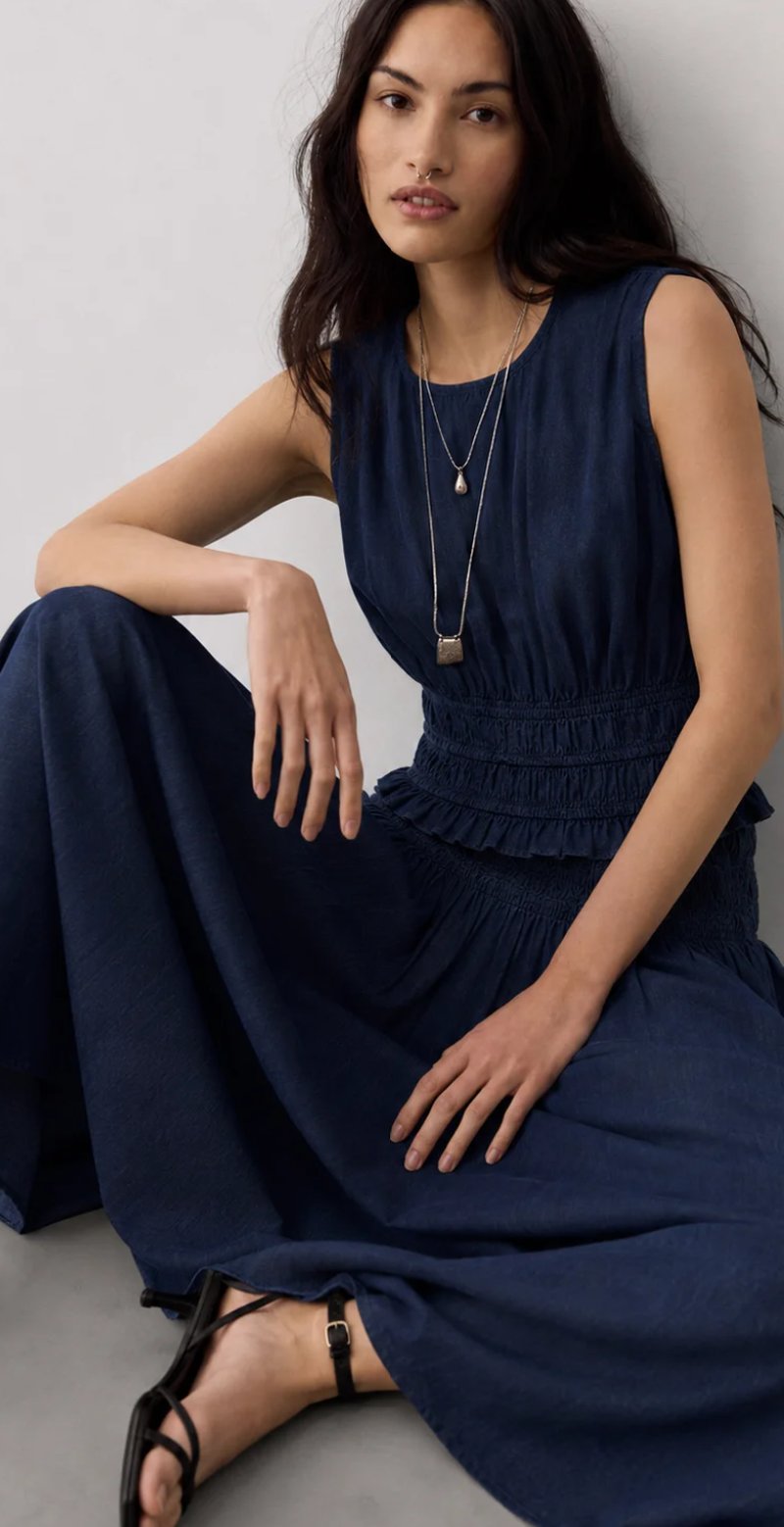 Smocked Waist Dress styled look