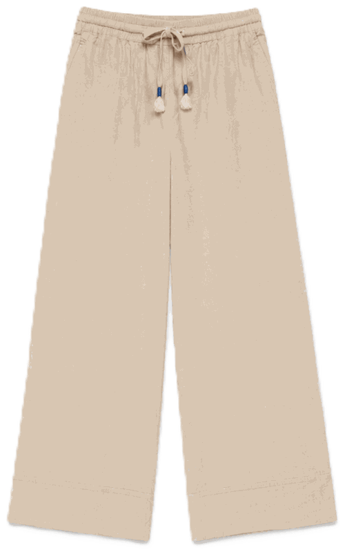 Drawstring Wide Leg Pant